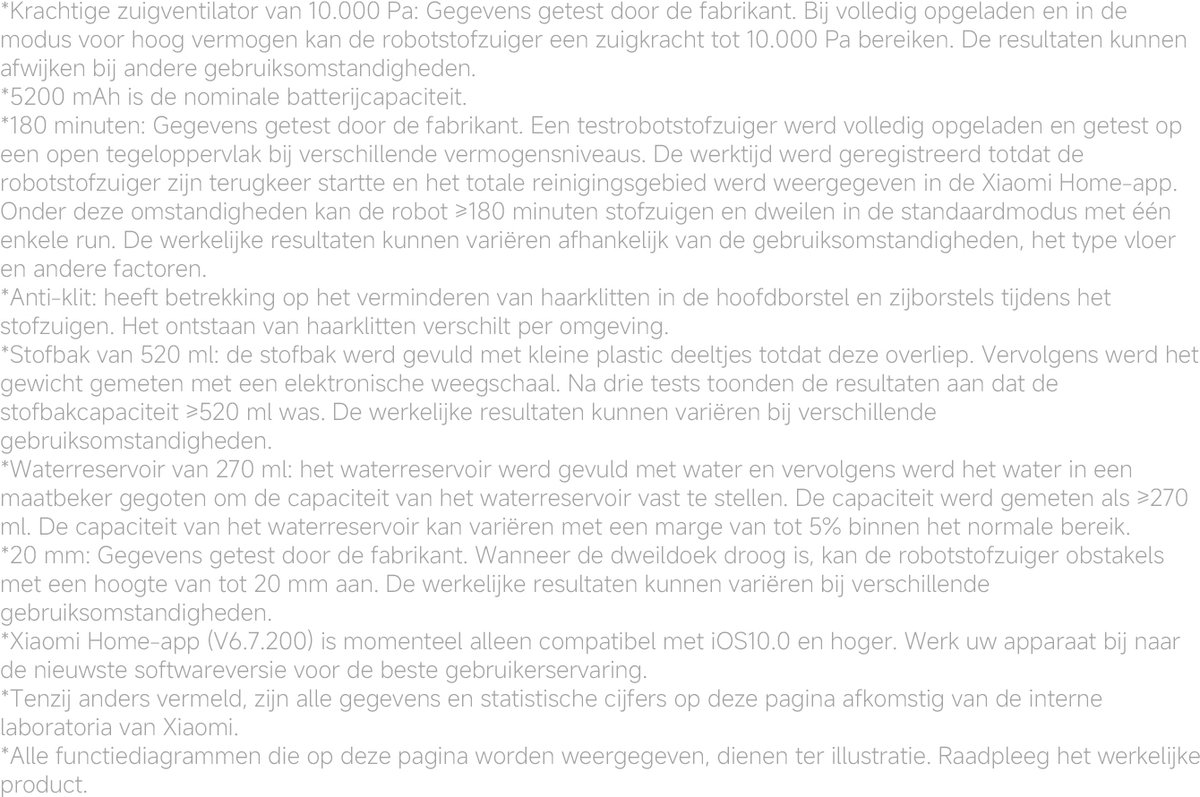 Xiaomi S40 Robotstofzuiger & Mop – 15.000 Pa Zuigkracht – Automatisch Dweilen – Slimme Navigatie — afbeelding 3