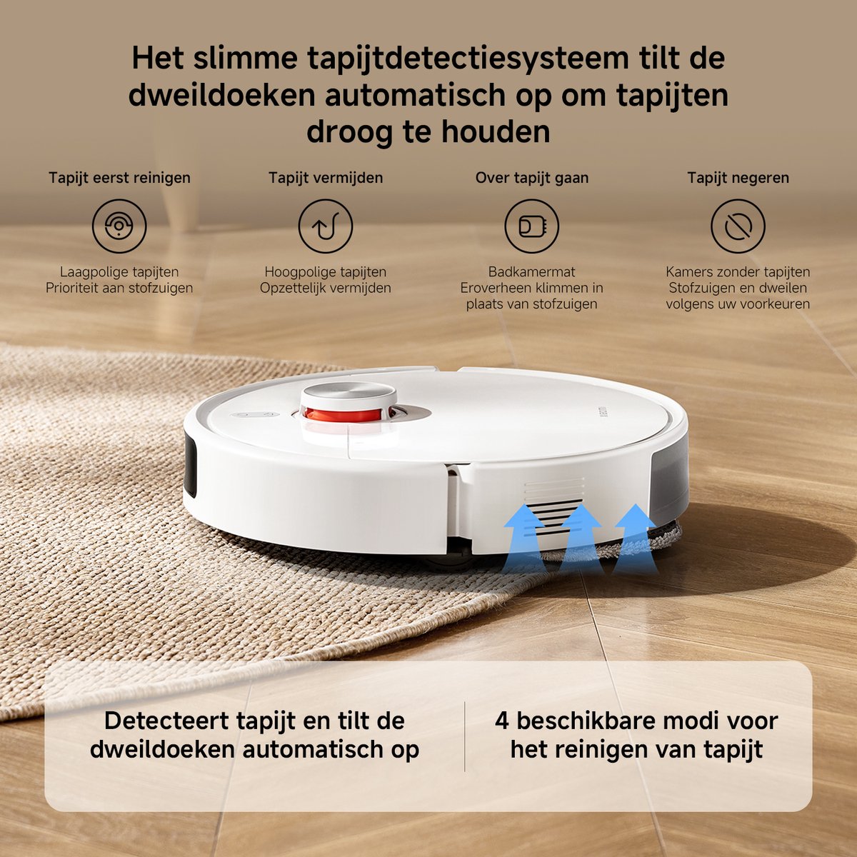Xiaomi Robot Vacuum S40 Pro – Slimme Robotstofzuiger met dweilfunctie - 15.000 Pa zuigkracht - LDS-lidar navigatie - Anti-klit borstel - Appbediening — afbeelding 4