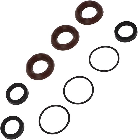 Water Seals Kit - 9 Stuks Hogedrukreiniger Pomp Seal Kit - Rubber - 18mm RKA XR RKV XRC XRA - Vervanging Hogedrukreiniger Pomp . van Merkloos	 — afbeelding 3