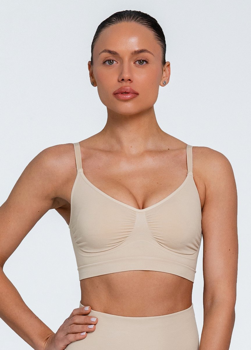 Giulia Bra Shapewear – Corrigerend Bra – Seamless – Dames – Verstelbare Bandjes -XXL - Light Nude