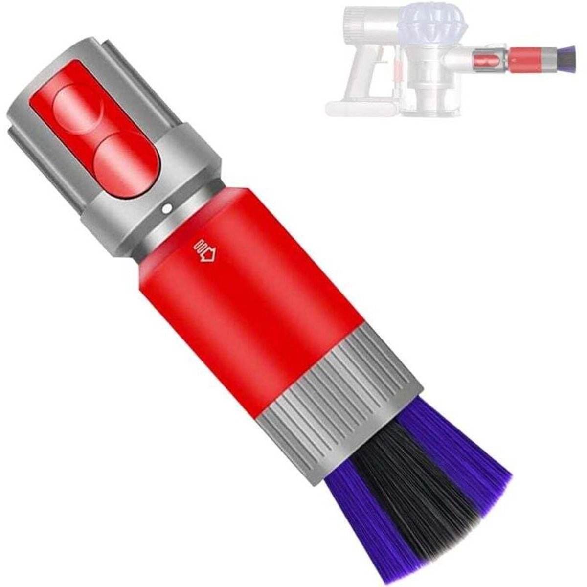 Geschikt voor de Dyson Outsize, V7, V8, V10, V11 en V15 stofzuiger. Krasvrije stofborstel.