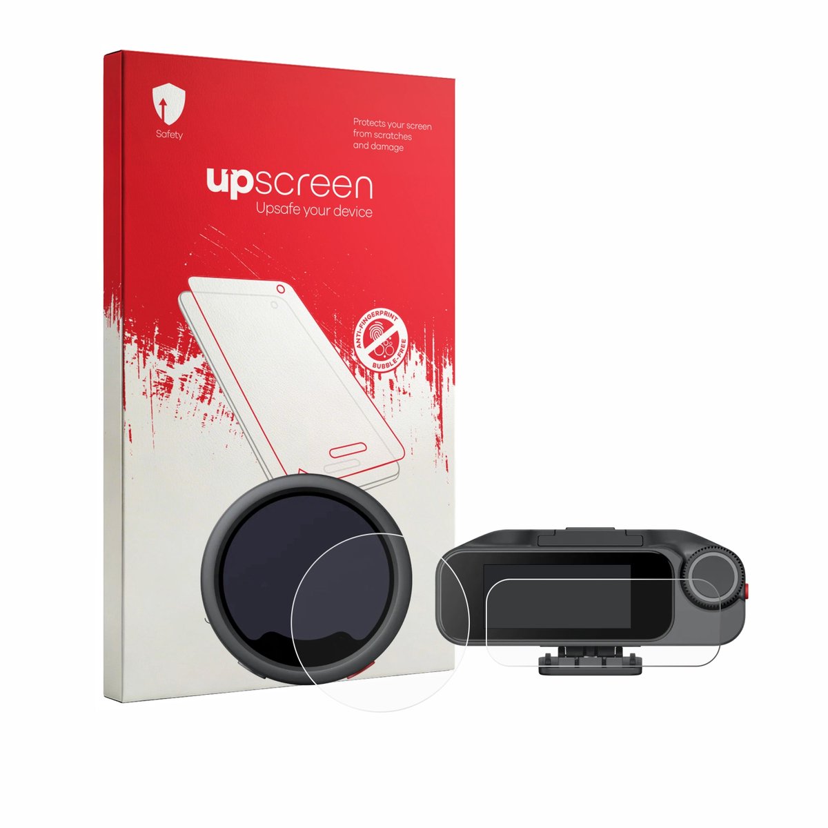 upscreen - Screenprotector voor Insta360 Mic Pro TX + RX - Folie Beschermfolie transparant