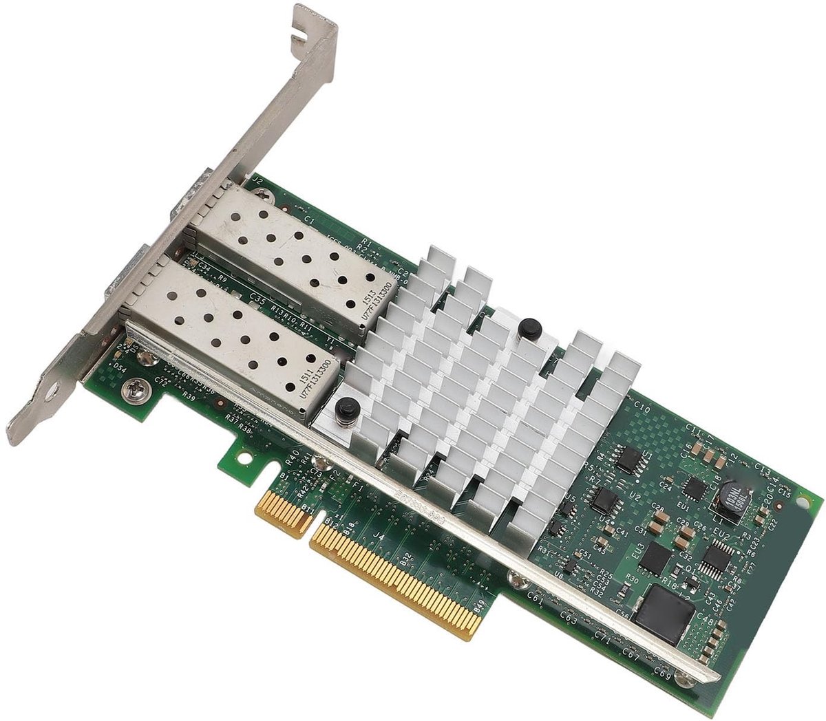Dailygoody - 10Gb SFP+ Netwerkkaart - Ethernet LAN-adapter - Geconvergeerde dubbele poort - Ideaal voor servers - Hoge snelheid - Betrouwbare con...