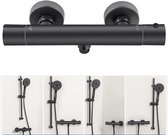 DERW MAX Thermostatische Douchekraan - Hartafstand 15 CM - 38℃ Thermostatische - Inclusief koppelingen - Zwart