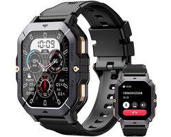 CUBOT C28 Smartwatch - Hartslag, Bloedzuurstof, Slaap Monitoring Smartwatch - 100+ Sportmodi - Muziekspeler - 410 mAh Batterij - Unisex Fitnesshorloge Smartwatch - Android iOS - Zwart