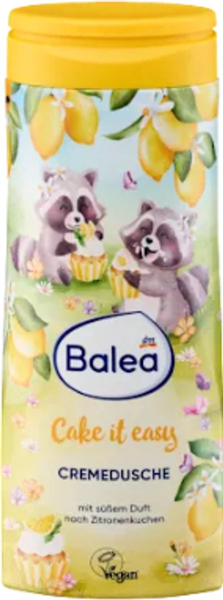 Cake it easy Balea Douchegel | 1x 300 ml - Citroentaart | Fris Zoet Citroen - Spring Summer Limited Edition 2026