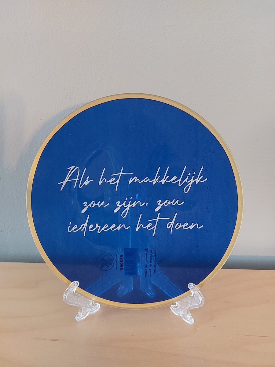 leuk bordje met tekst