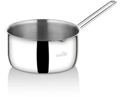 Polochef Protico PSU-116 - Sauspan en Melkpan 16 cm – Roestvrij Staal – RVS Steelpan – Zilver – Vaatwasserbestendig