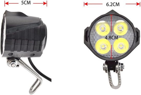 Elektrische Fiets Licht Kit,36V/48V Ebike Koplamp Achterlichten Lamp Elektrische Richtingaanwijzer Licht — afbeelding 4