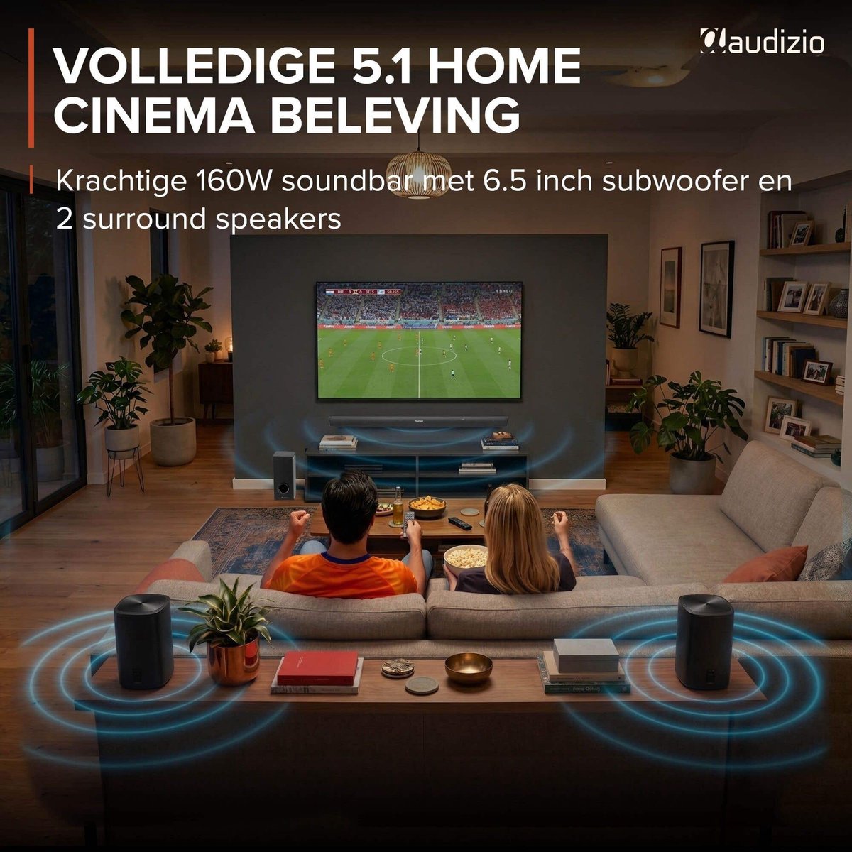Tronios SB100 Soundbar met Subwoofer 160W 5.1 Surround - afbeelding 2