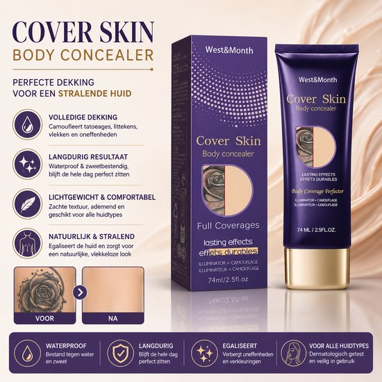 West&Month Full Coverage Body Concealer