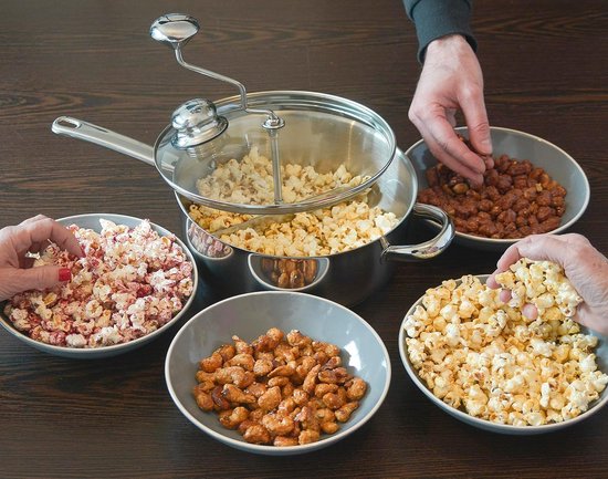 Premium Popcorn Machine - Popcornmakers - Popcornpan - Mais - thuis bioscoop — afbeelding 3