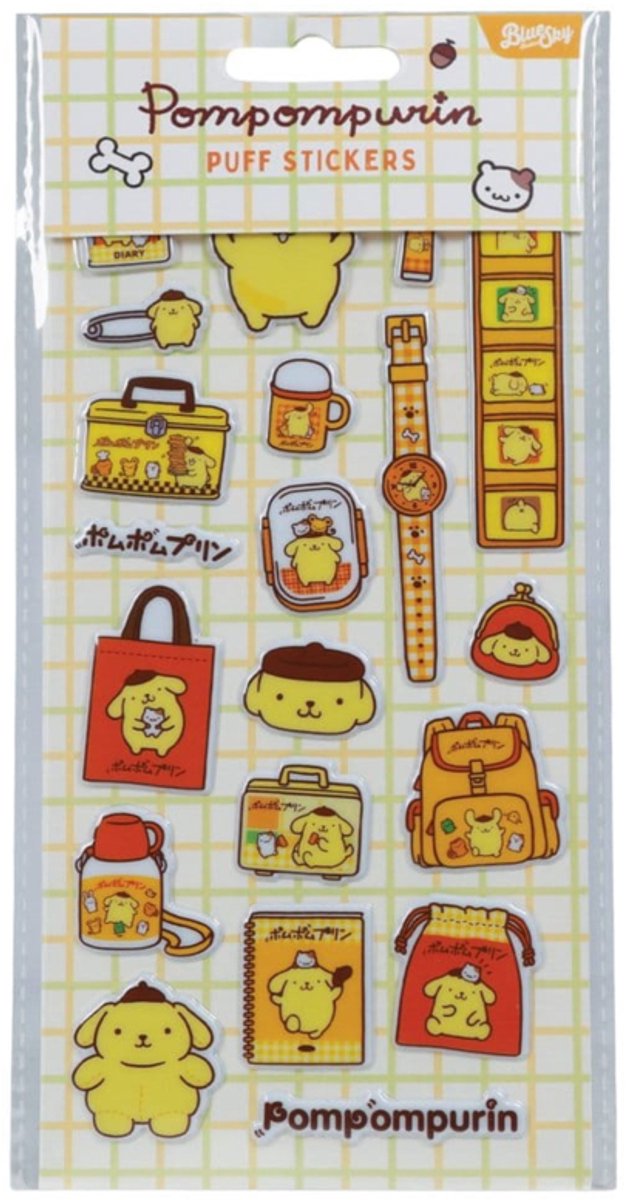 Blue Sky Studios Sanrio Sticker Set Pompompurin Stationery