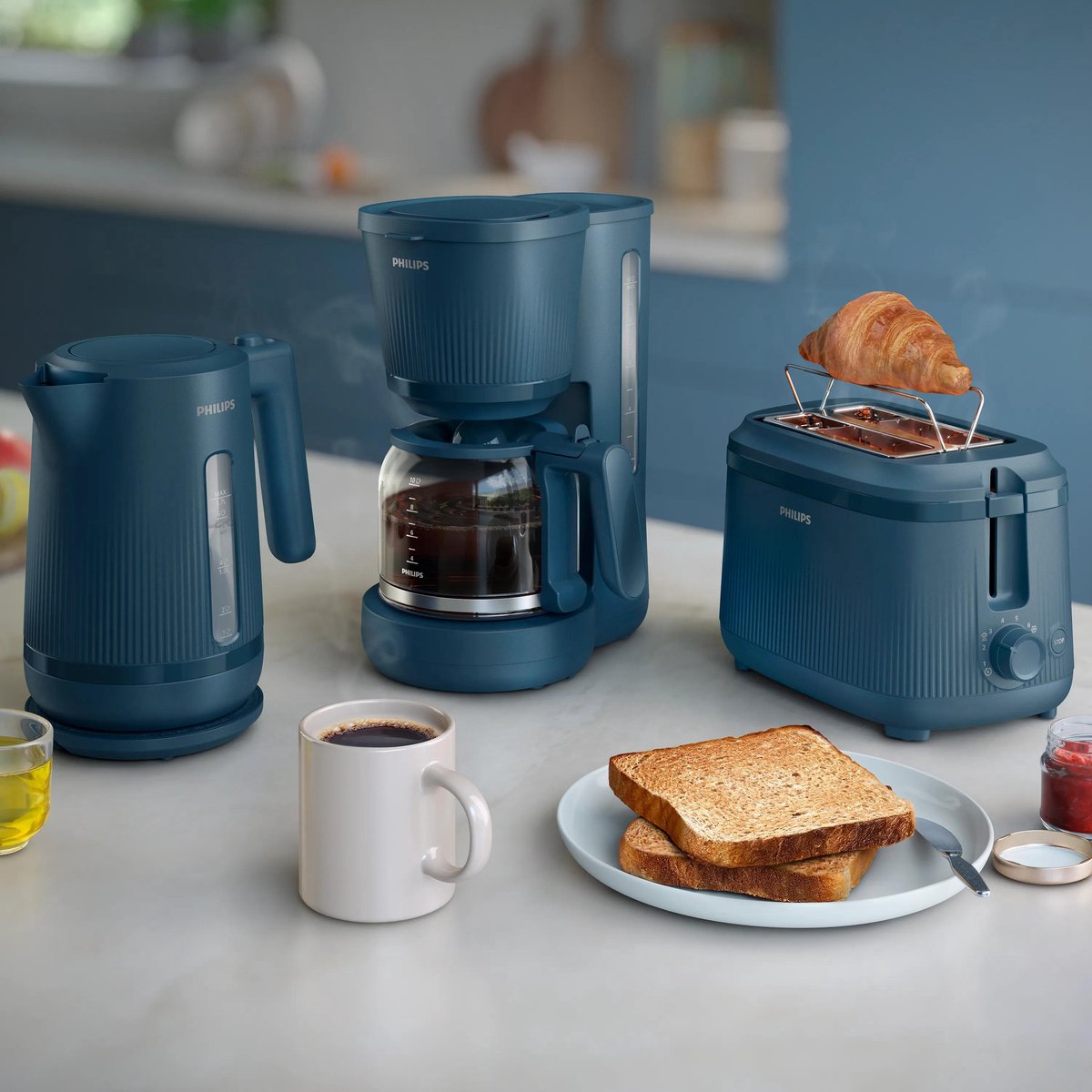 Philips HD2511/70 3000 Series Toaster - 900W - Blauw thumbnail 5