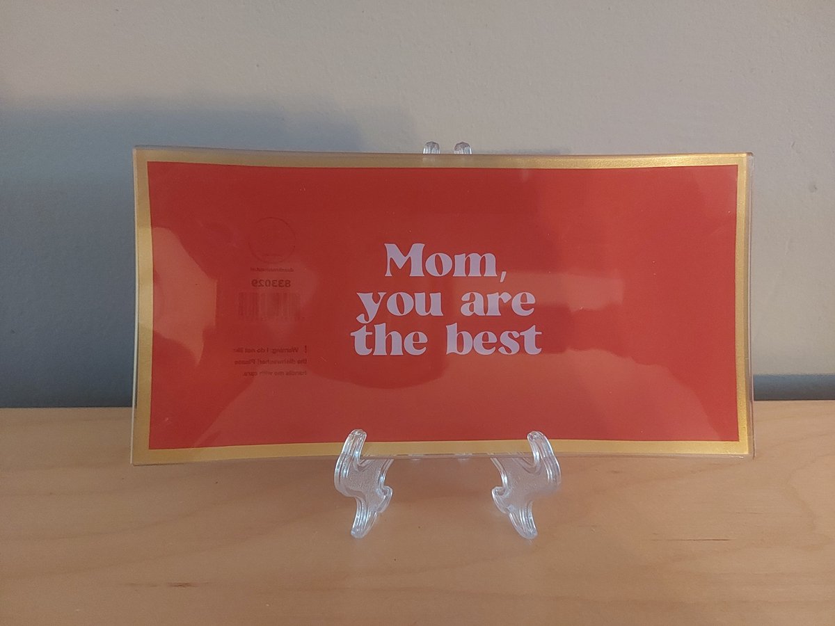 leuk bordje met de tekst : mon,you are the best
