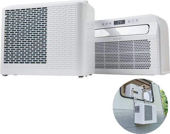 Evolar EVO-SAC500CW caravan airco 5000 BTU split-unit koeler ventilator ontvochtiger WiFi bediening