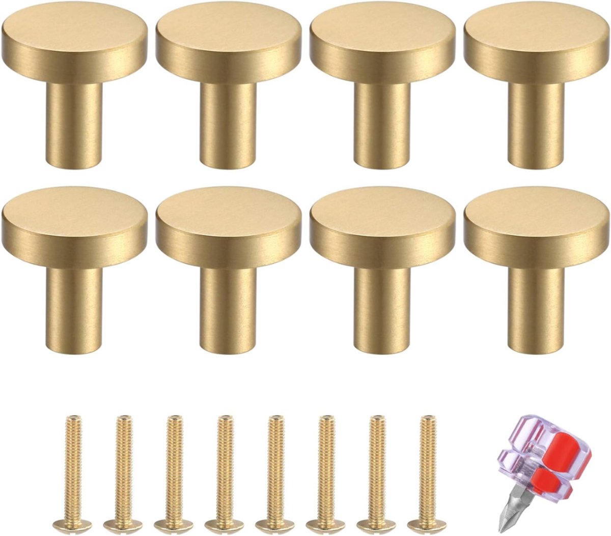 HEZIVO® Deurknoppen voor Kasten - Kastknoppen - Meubelknop - Lade Knoppen - Goud