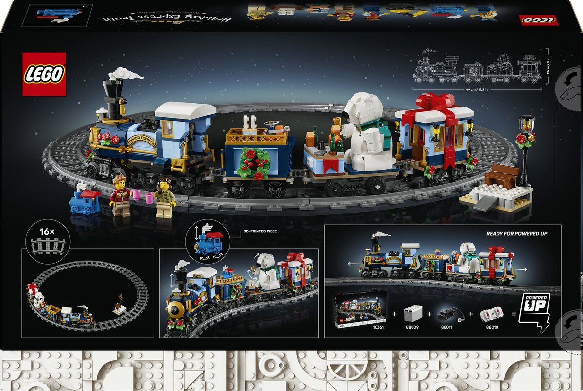 LEGO Icons Feestelijke Kersttrein Kerstdecoratie - 10361 — afbeelding 9