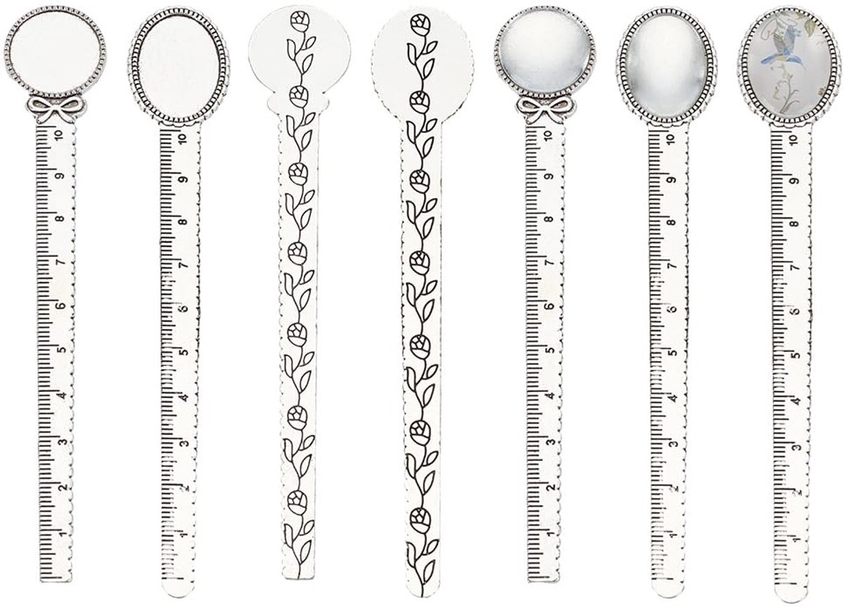 Dailygoods - Dailygoody - Metalen Bladwijzers - Antiek Zilver - Elegant Design - Boekmarker - Perfect voor Boekenliefhebbers - Set van 10
