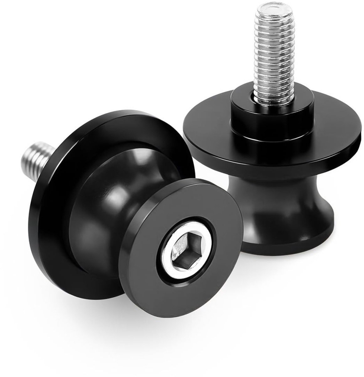 Dailygoods - Dailygoody - Motorfiets Oscillerende Arm Spoelen Sliders - 8 mm Diabolos - Aluminium Bescherming - Zwart - Motorfiets Accessoires - Geschikt voor ...
