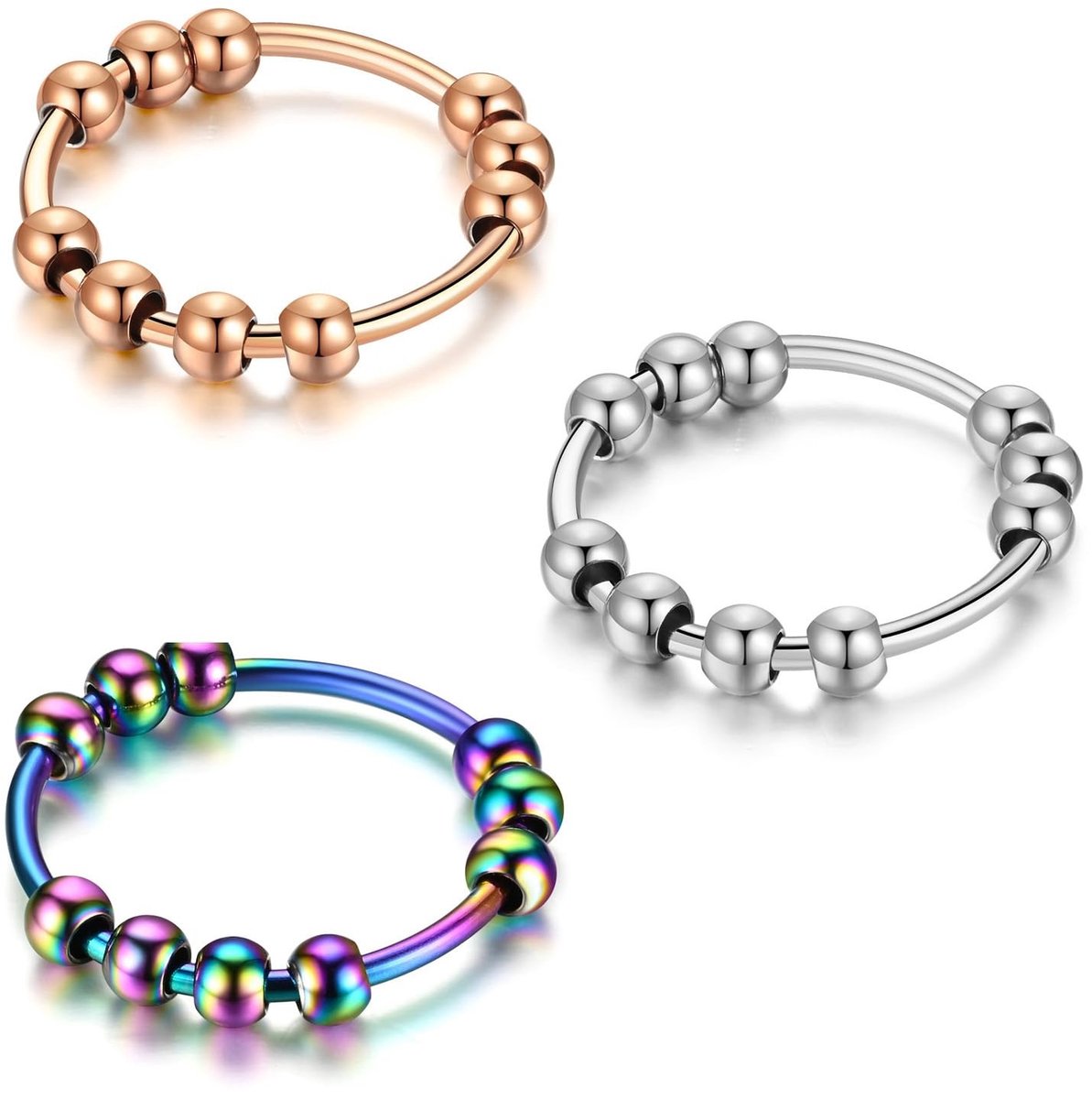 Dailygoods - Draaibare Anti-stress Ring voor Dames