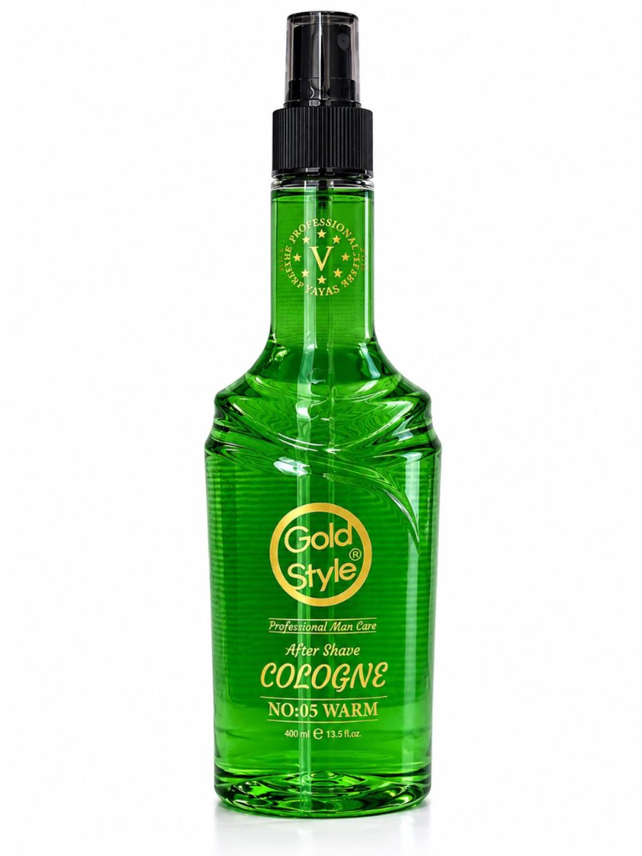 Gold Style After Shave Cologne 05 – 1 Stuk x 400 ml – Verkoelende en Verzorgende Aftershave voor Mannen