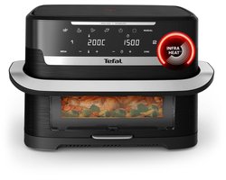 Tefal Dual Easy Fry Flex EY9228 - Airfryer - 9L - Flexibele Functie - Voor Grote Gezinnen - Zwart