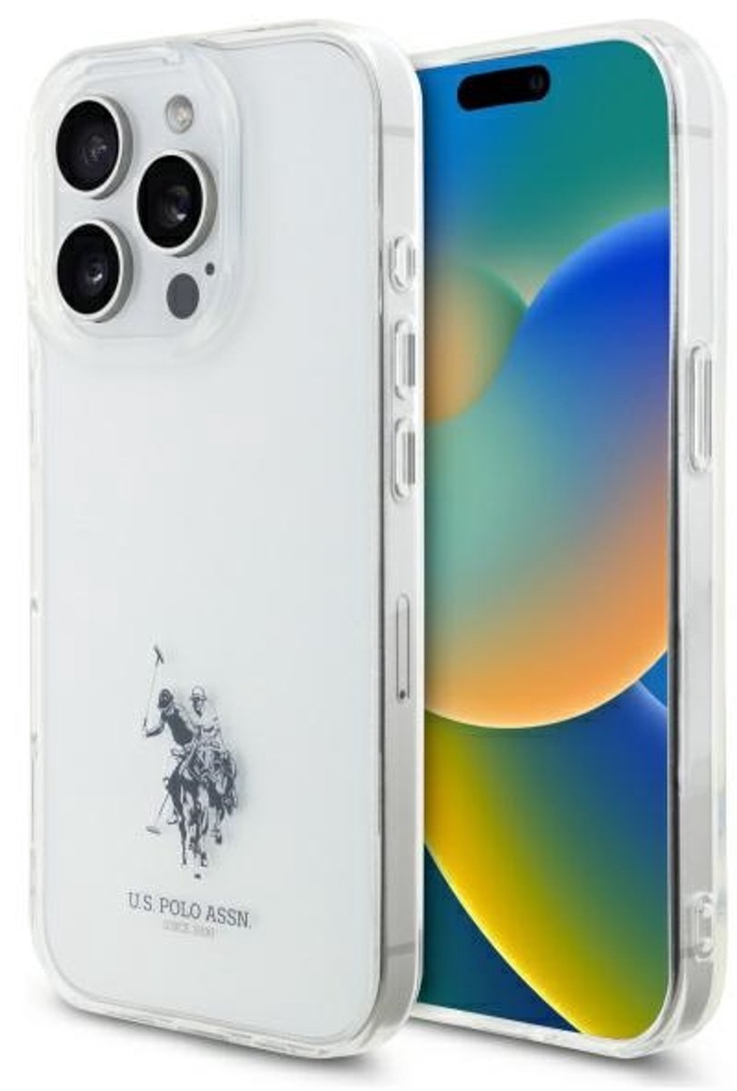 U.s. Polo Assn. Iphone 15 Pro Max 6.7 Transparant Hoesje Met Paardenlogo