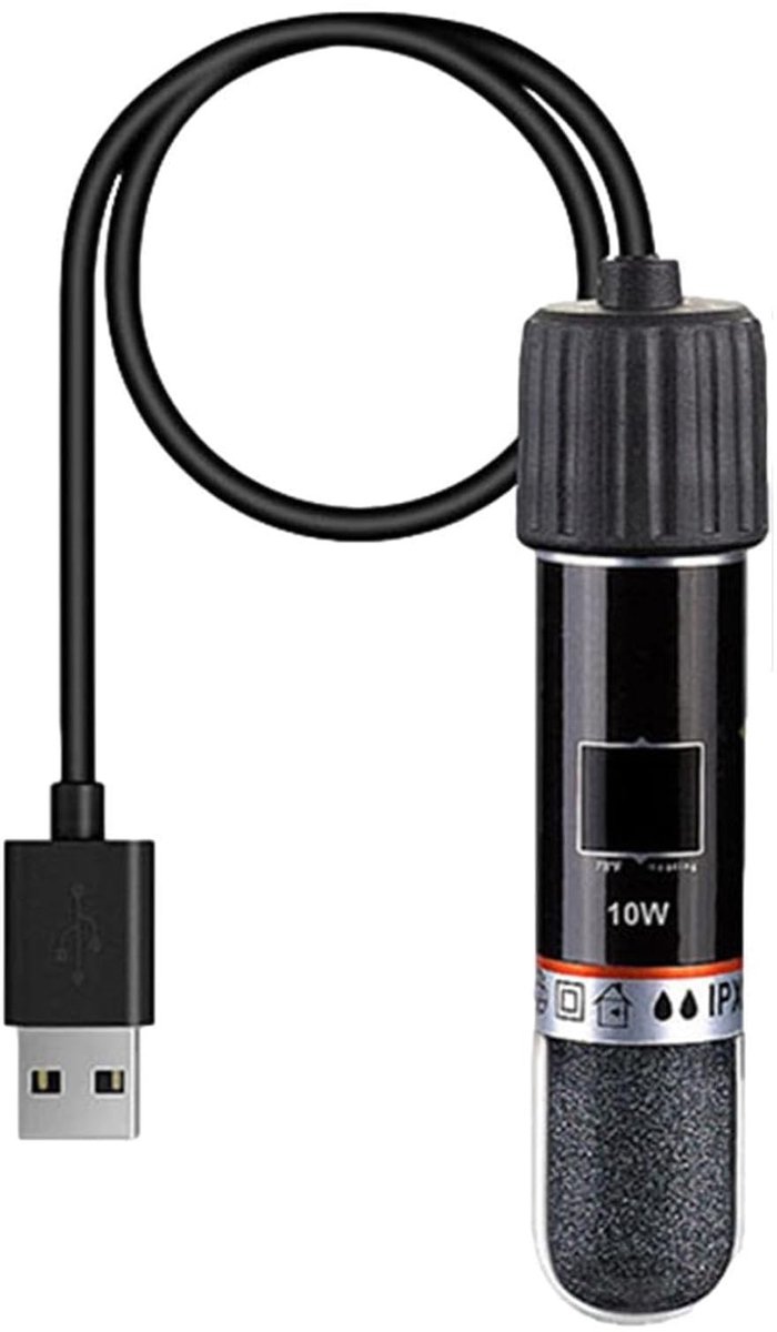 Dailygoods - Mini USB Aquariumverwarming met Thermostaat voor Kleine Aquaria