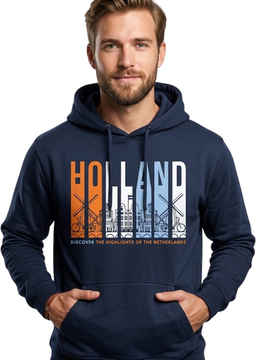 Hoodie Holland Discovery blauw