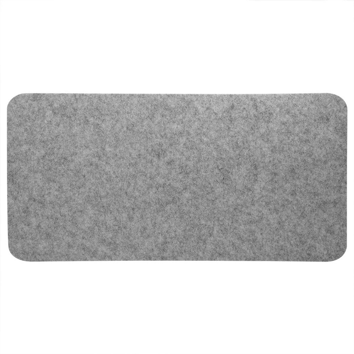 Dailygoods - Dailygoody - Bureaumat - Desk Mouse Pad - Antistatisch - Lichtgrijs - Polyester Pad - Ideaal voor Computer en Laptop - 68x33cm