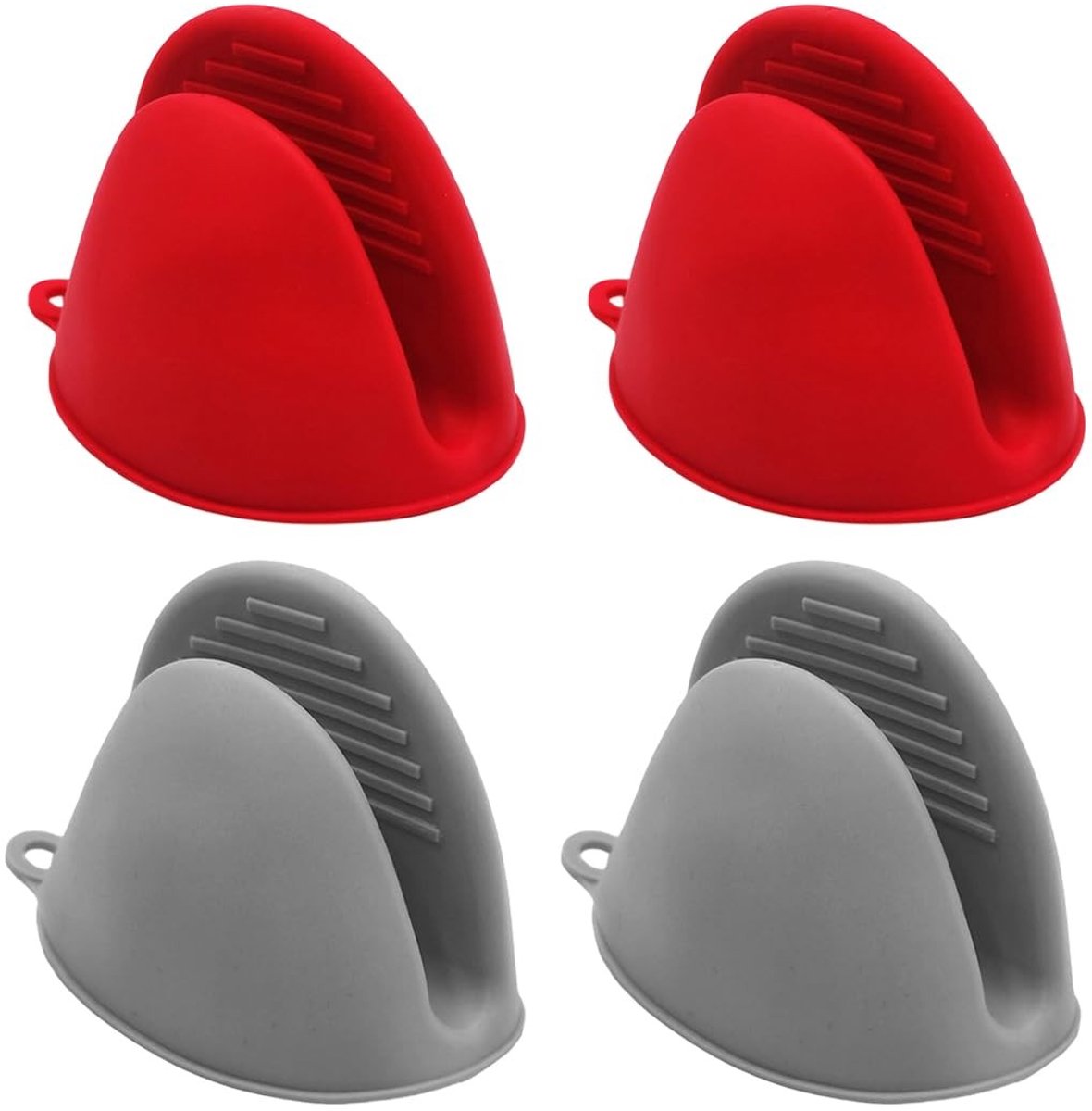 Dailygoods - Innovra - Dailygoods - Set van 2 Hittebestendige Siliconen Ovenwanten met Antislip