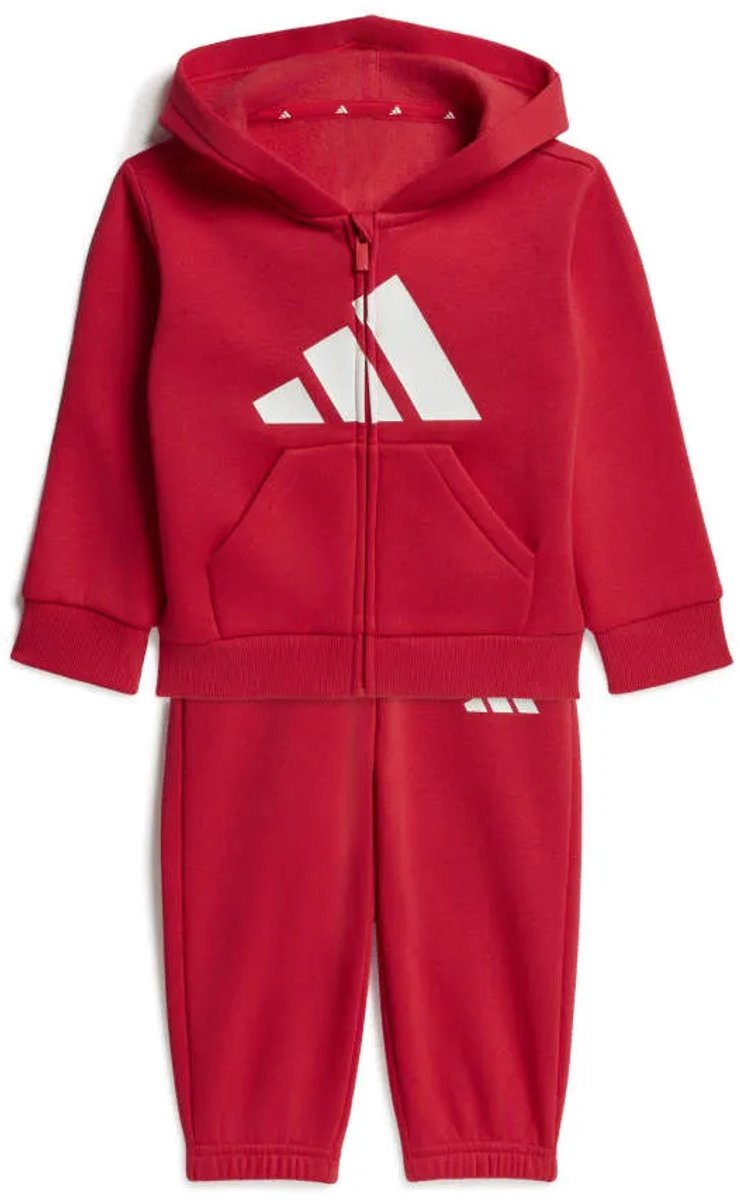 Adidas Essentials Track Suit Set 12-18 Months Kinderen Wit