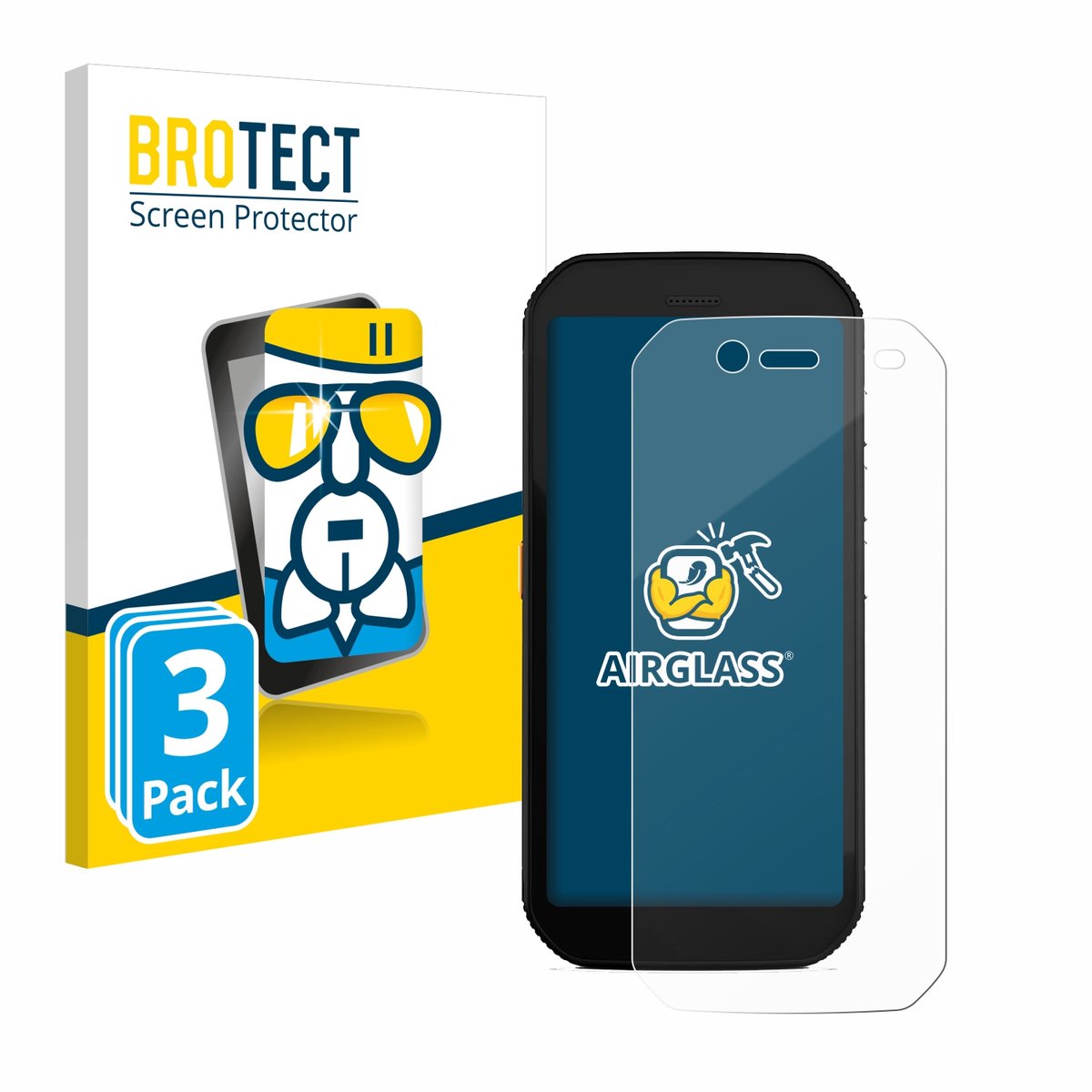 Screenprotector 3 Stuks voor Caterpillar Cat S42 H+ Beschermglas transparant