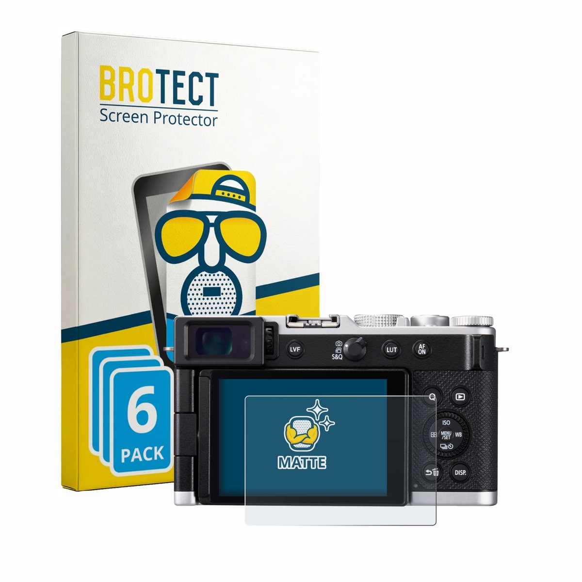 BROTECT - Screenprotector voor Panasonic Lumix DC-L10 - Folie Beschermfolie matte 6 Stuks