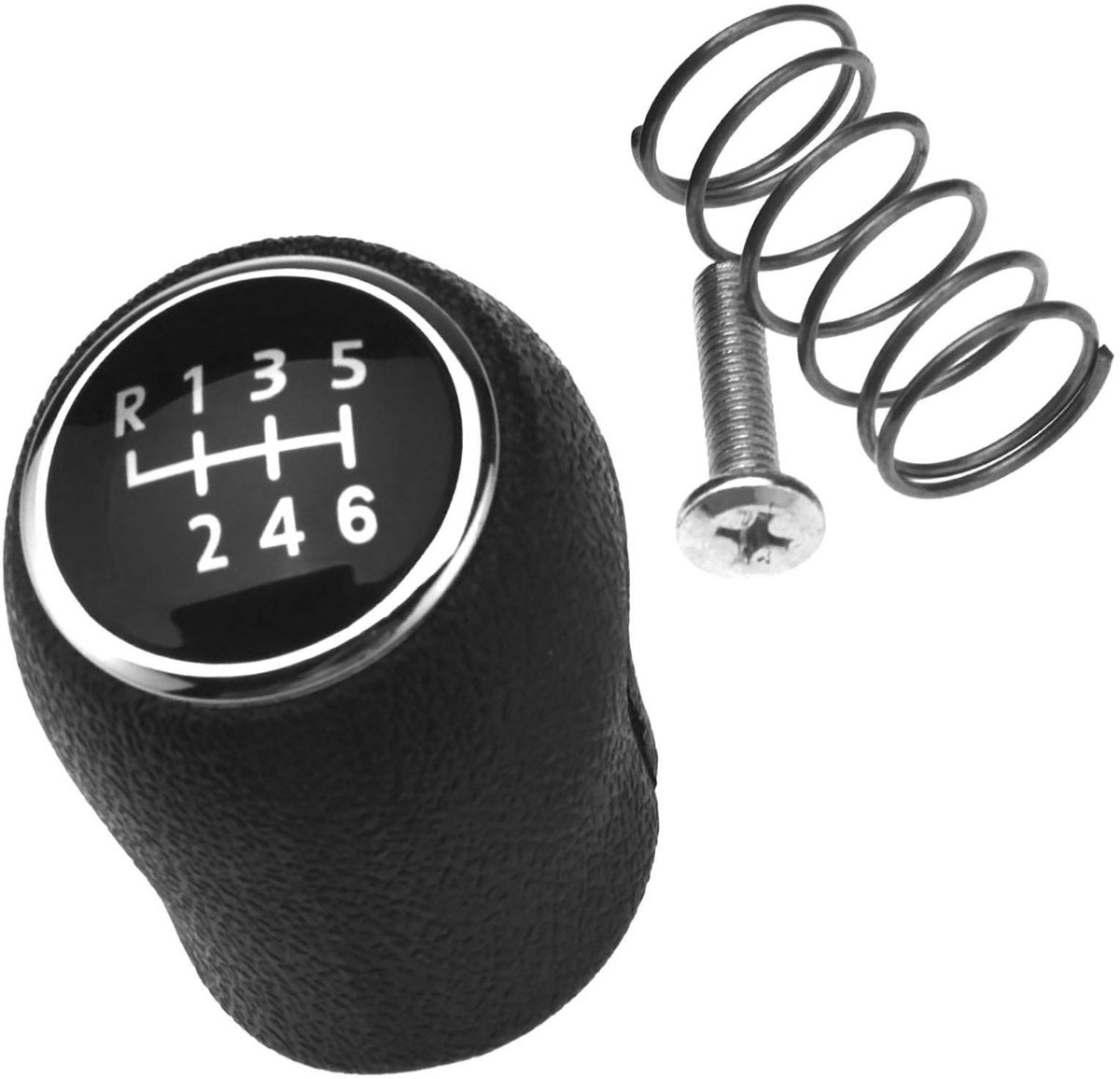 Dailygoods - Dailygoody - 6 Speed Shift Stick - Gear Button - Hoogwaardige afwerking - Zwart - Voor VW Transporter T5 - 7H0711113
