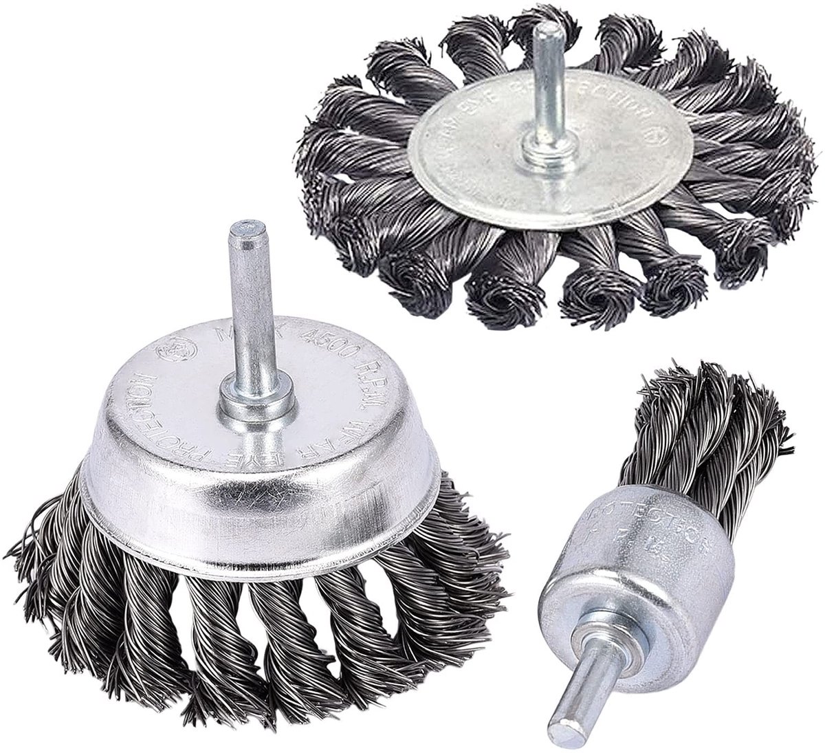 Dailygoods - Set van 3 Draadborstels voor Reiniging en Schuren
