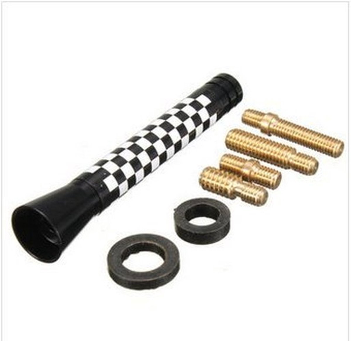 Dailygoods - Cosensi - Dailygoody - Union Jack UK Vlag Auto Antenne - Carbon Fiber Design - Sportief en Glanzend - Universele Pasvorm - Eenvoudige Installatie - Mini Cooper