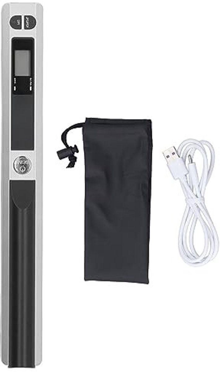 Dailygoods - Dailygoody - Draagbare scanner - Documentenscanner - Scannen in hoge resolutie - Zilver - Foto- en tekstscanner - Geschikt voor A4-documenten