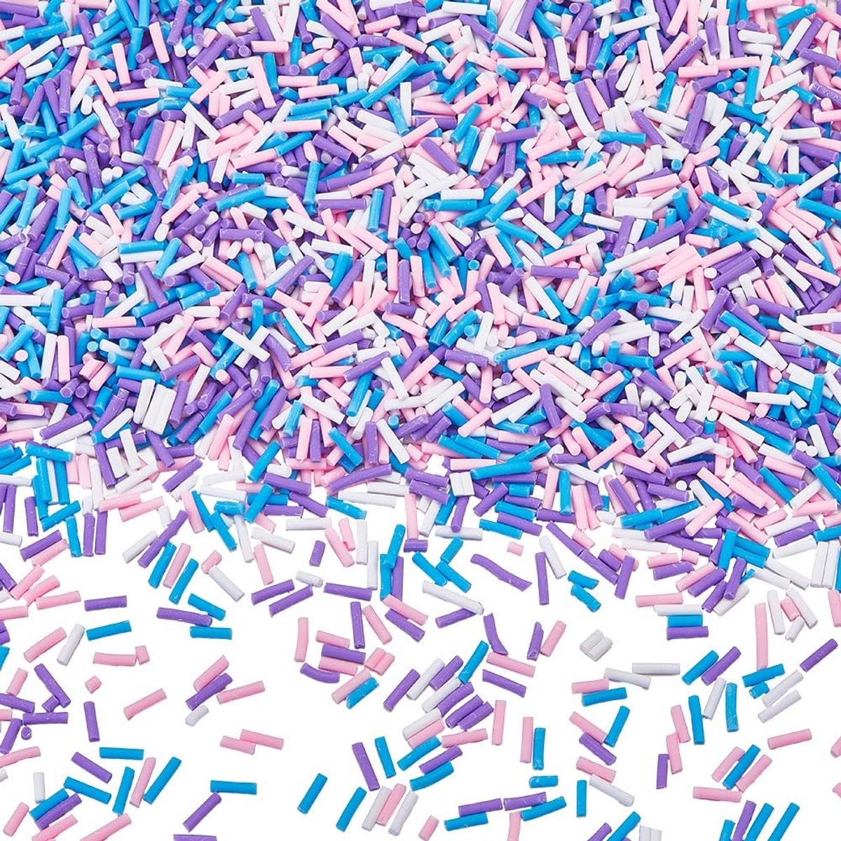 Dailygoods - Dailygoody - Polymeerklei Sprinkles - Decoratie voor DIY - Blauw en Paars - Imitatie Snoep - Perfect voor Nagelkunst en Taarten