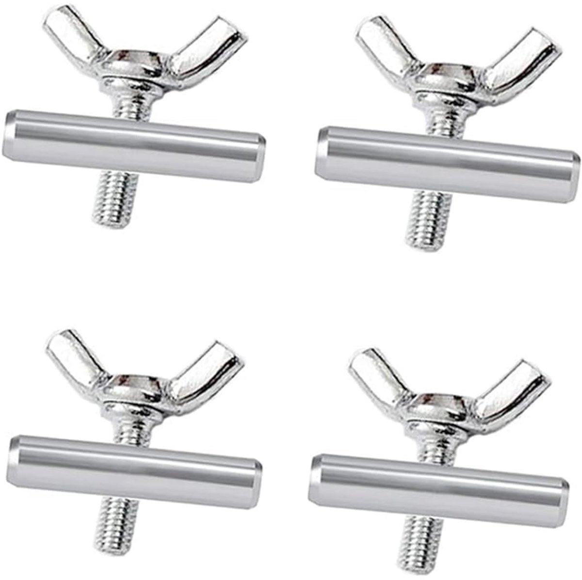 Dailygoods - Dailygoody - Zonnezeil Embrasses - 4 Stuks - Roestvrij staal - 8 mm - Multifunctioneel - Voor Caravans, Campers en Boten
