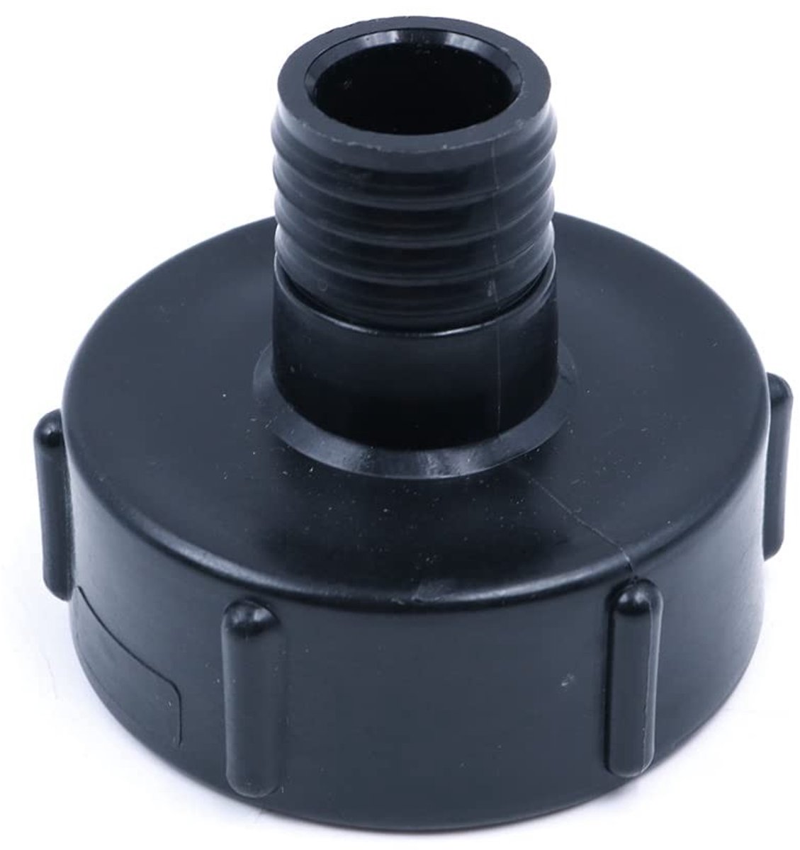 Dailygoods - Dailygoody - Tank Hose Adapter - IBC Tank Adapter - Verbinding voor tuinslang - 60mm draad naar 1 inch - Tuinaccessoires - Voor watertoevoer - Grijs