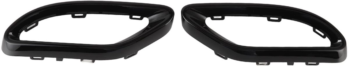 Dailygoods - Dailygoody - Achteruitlaatpijpafdekking - Glanzend Zwart - Vervanging voor Mercedes-Benz - Uitlaatsierstukken - Geschikt voor C-Klasse W205 en meer