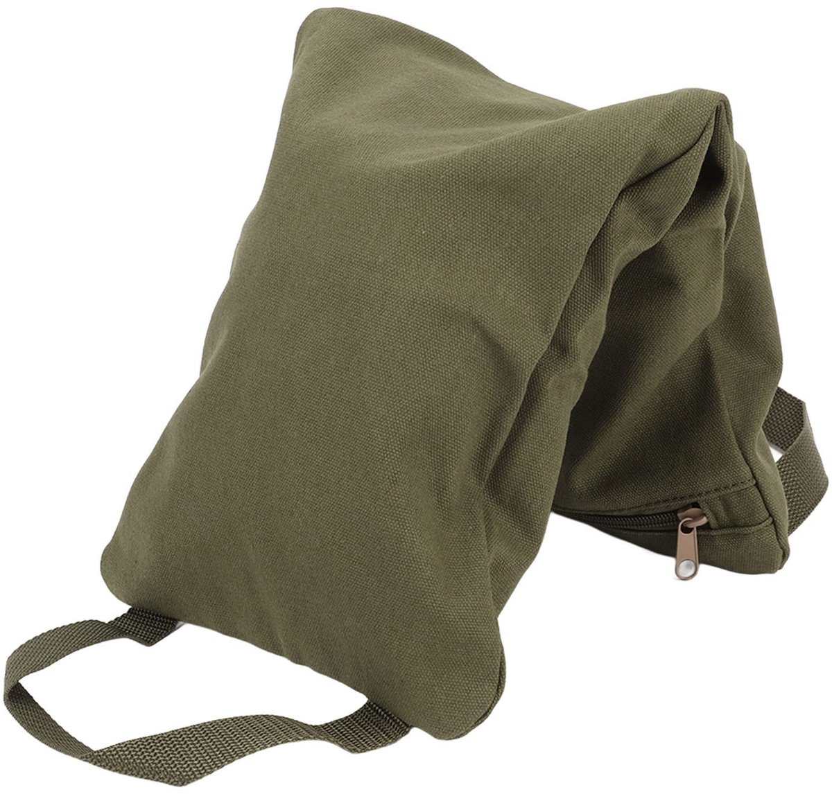 Dailygoods - Dailygoody - Yoga Canvas Zandzakken - Draagbare Vulbare Zandzak - Stevig en Praktisch - Militairgroen - Verzwaarde Tas voor Fitness - Ideaal voor Yoga...