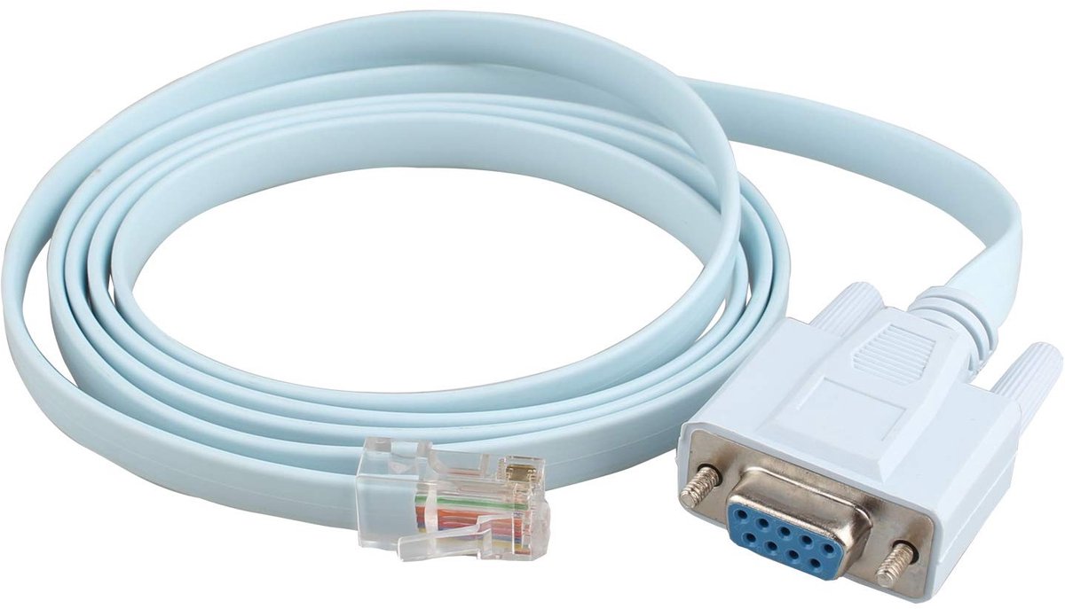 Dailygoody - RJ45 naar RS232 DB9 9-Pin Console Kabel - 1.4M Cat5 Ethernet voor Cisco Routers