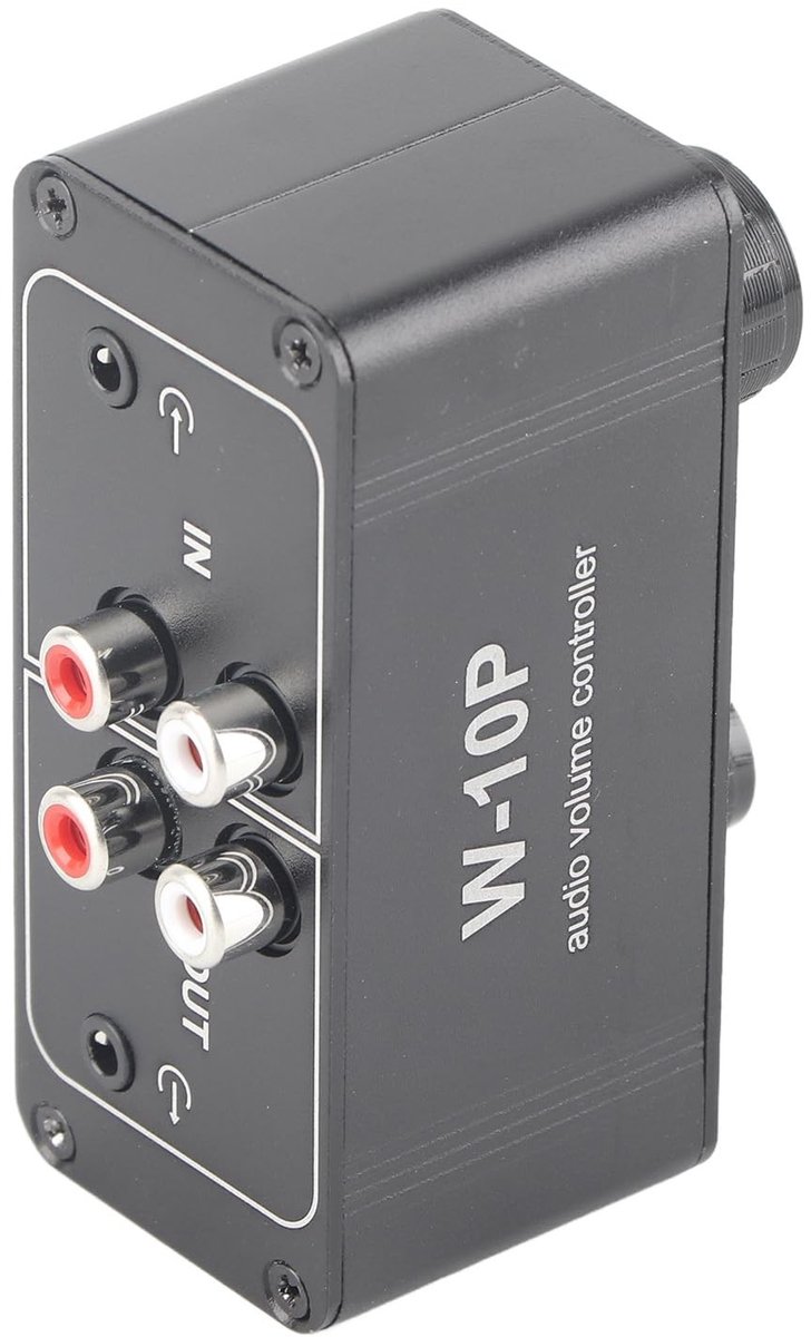Dailygoody - Mini Stereo Audio Volume Controller - Aluminium fader - Perfect voor Dvd's en Tv's - Ideaal voor gaming - Hoogwaardige geluidsregeling -