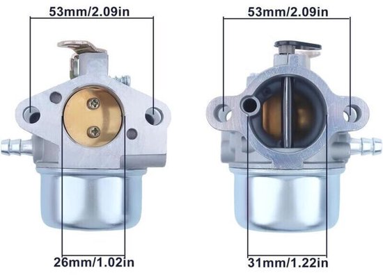 Carburateurrevisieset, XU, geschikt voor Kohler 12853149 12853149-S 12 853 145 12853145-S, hoogwaardig product, duurzaam, betrouwbaar, gemaakt van geselecteerde materialen en voldoet aan de normen. van Merkloos	 — afbeelding 4