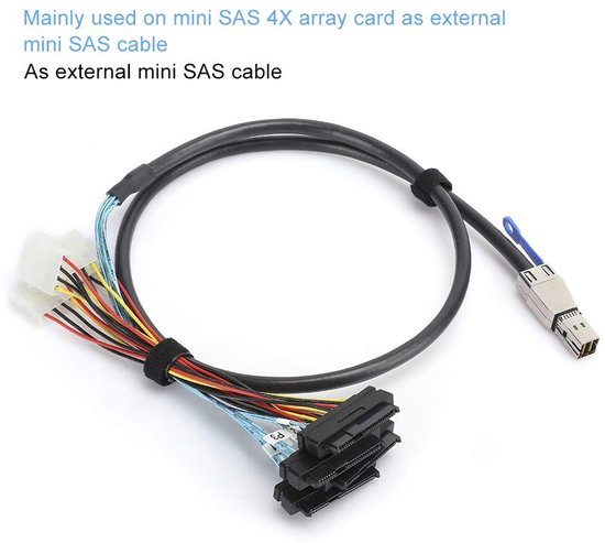 Dailygoody - OmGoods - Dailygoody - Externe Harde Schijf Kabel - SFF-8644 naar SFF-8482 - 1 meter - 12 Gbps - Geschikt voor Server en Harde Schijf - G0502 — afbeelding 5
