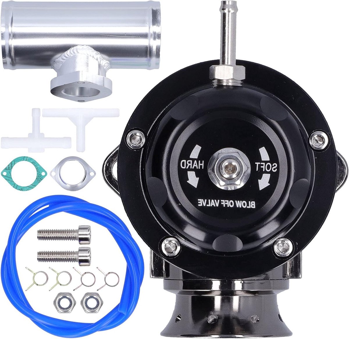 Dailygoods- Blow Off Valve Aluminium - 2,5 Inch Flens - Turbo Ventiel - Universeel - SDD-BOVGRSBL - FPG250 - Voor TYPE-S/R Dump Pipe - Afblaasklep