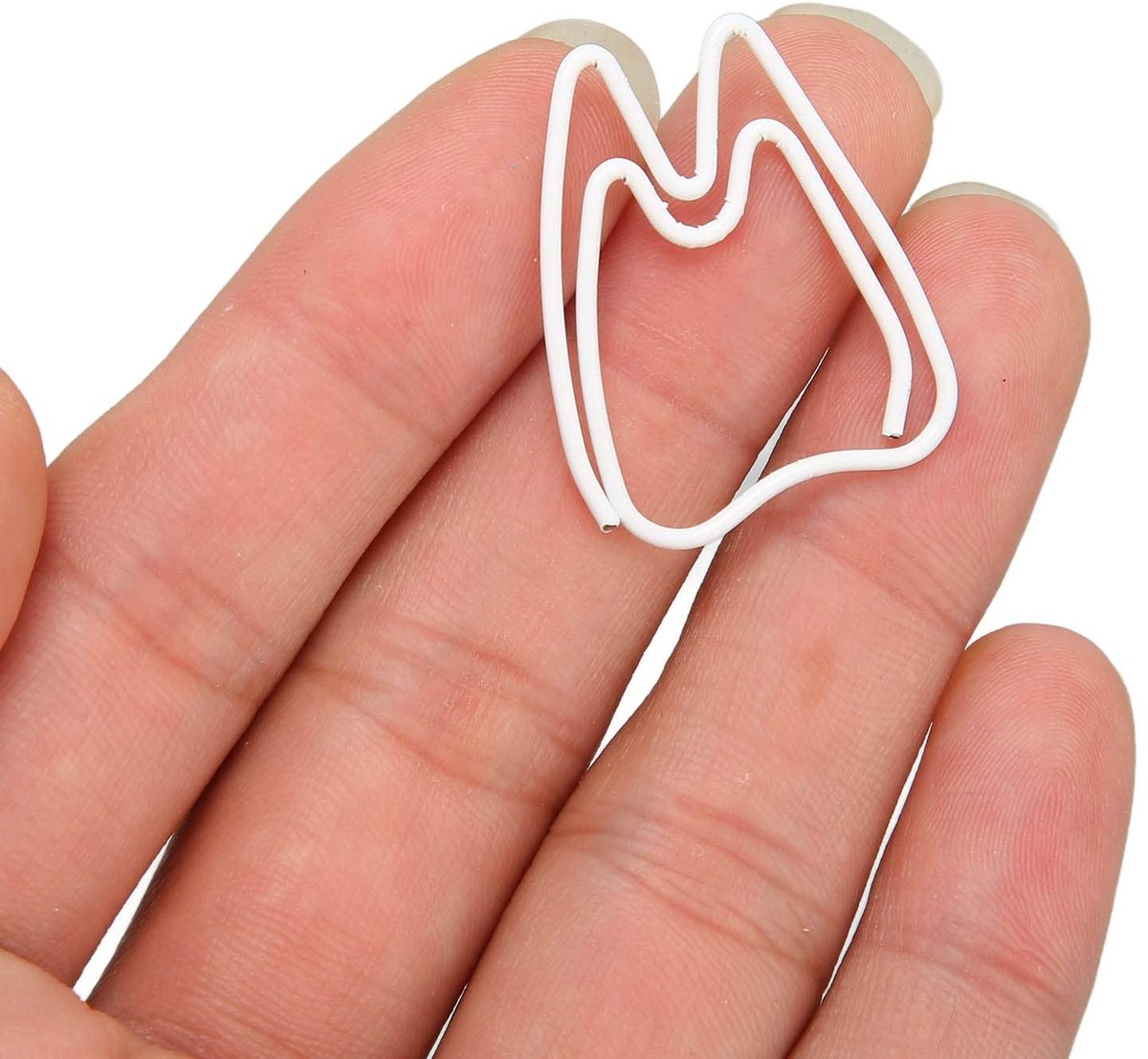 Dailygoody - Roestvrij Gegalvaniseerd Paperclips - Decoratieve Bladwijzer - Lichtgewicht en Draagbaar - 100 Stuks - Perfect voor Kantoor - Bladwijze